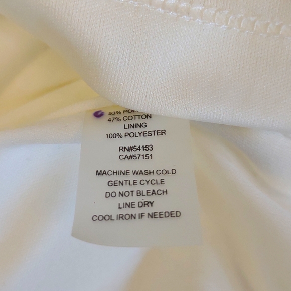 NWOT White "Ivy" Sleeveless Dress SZ 10 By Ellen Tracy - Picture 10 of 11